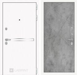 Входная дверь LINE WHITE 24 - Бетон светлый